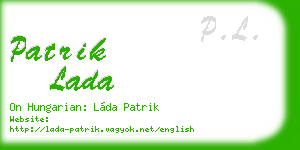 patrik lada business card